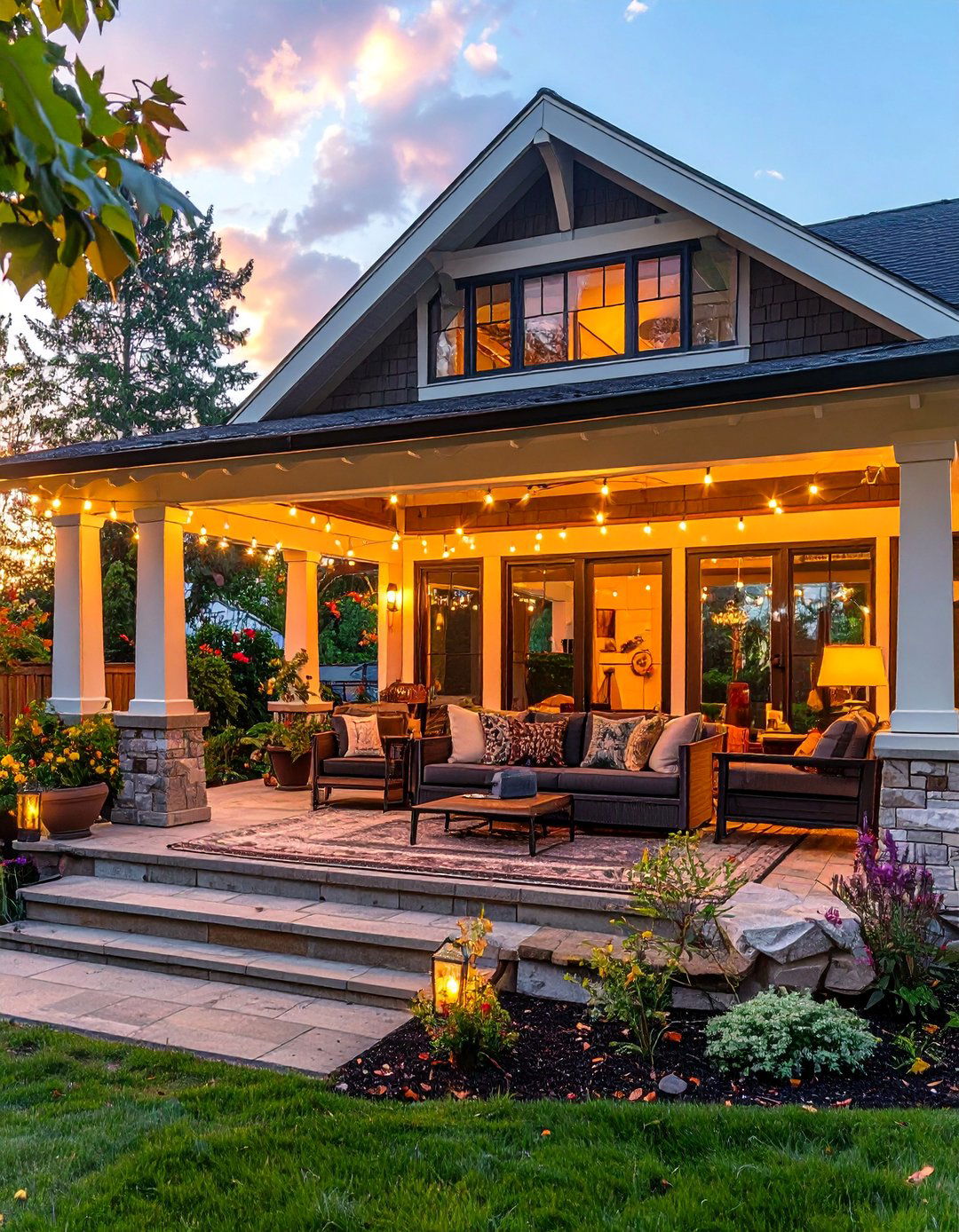Craftsman Home with a Screened In Porch - 40 Craftsman Style House Exterior Ideas