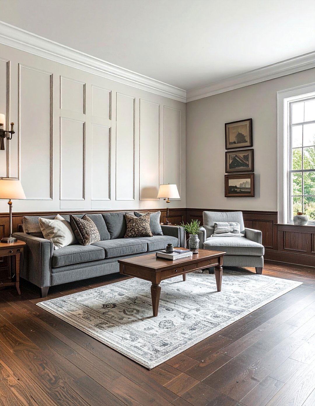Craftsman Living Room with Rich Wood Paneling and Trim - 30 Craftsman Living Room Ideas for a Timeless Look