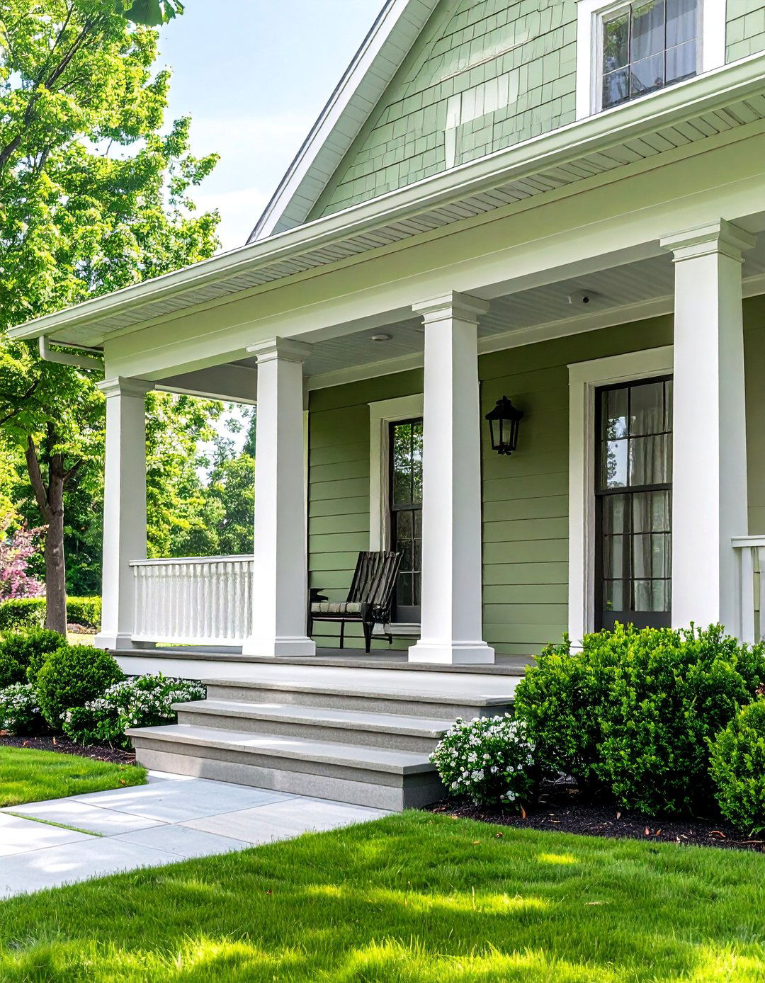 Creamy Off White Porch Trim - 20 Porch Paint Colors Ideas for a Welcoming Outdoor Space
