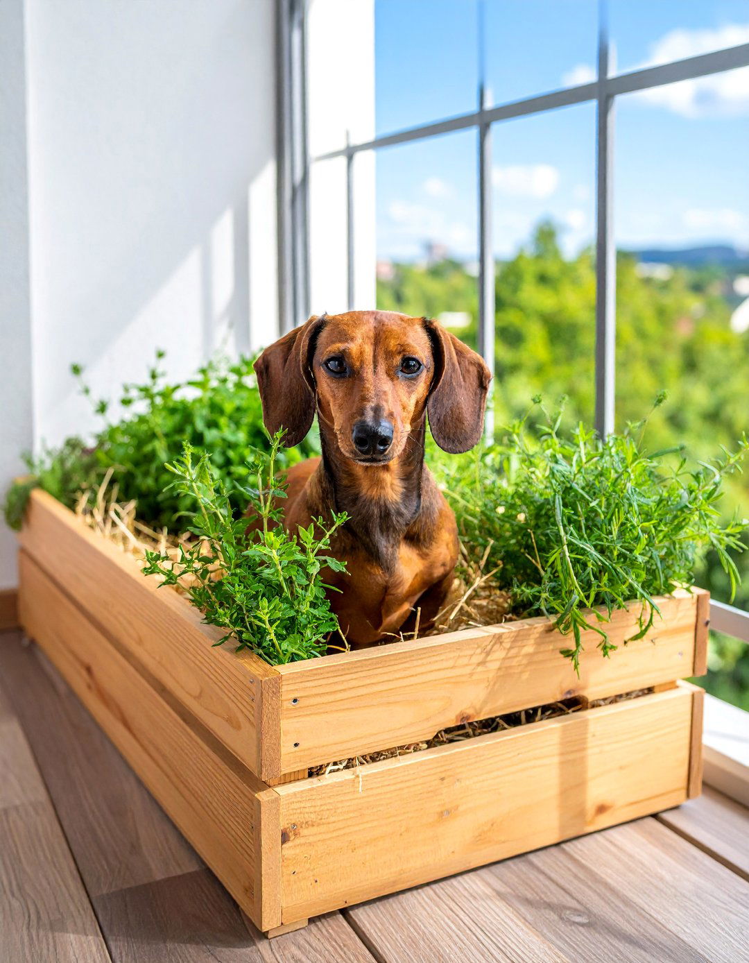 Create a Sensory Sniffing Station - 20 Dog Balcony Ideas for a Pet-Friendly Outdoor Space