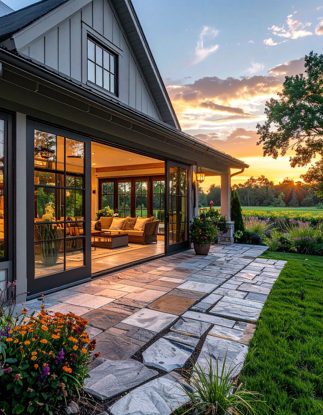 Creating a Seamless Indoor Outdoor Flow - 25 Farmhouse Sunroom Ideas for a Cozy Retreat