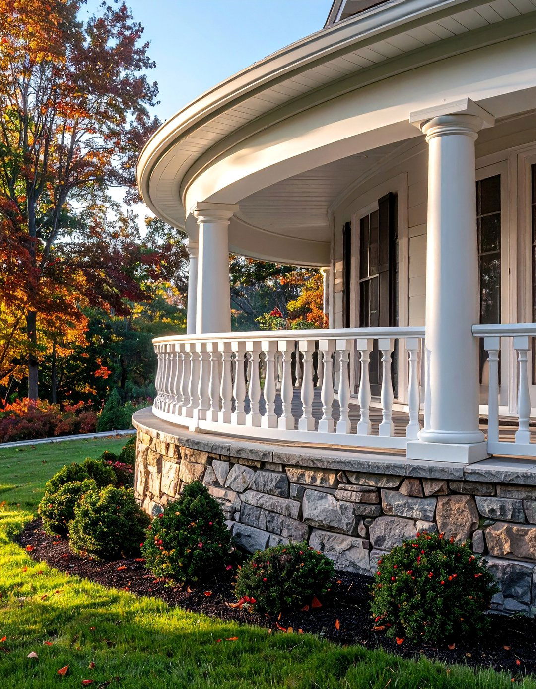 Curved Front Porch Railing - 25 Front Porch Railing Ideas for Curb Appeal