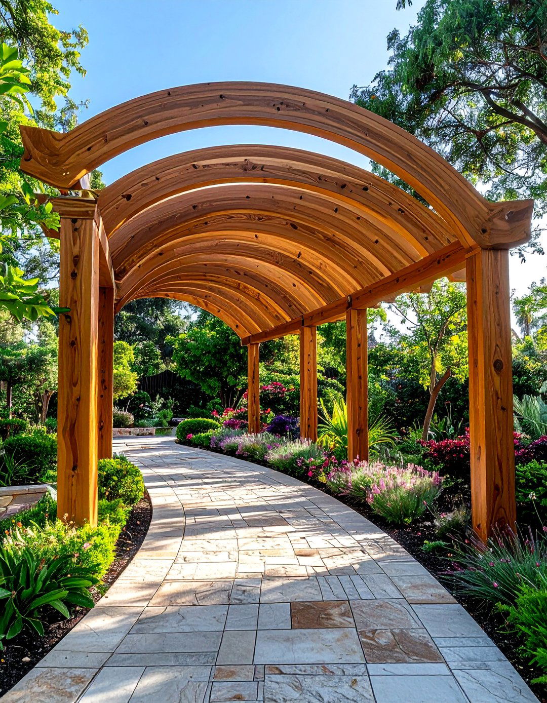 Curved Roof Pergola - 20 Modern Pergola Ideas for a Stunning Outdoor Space