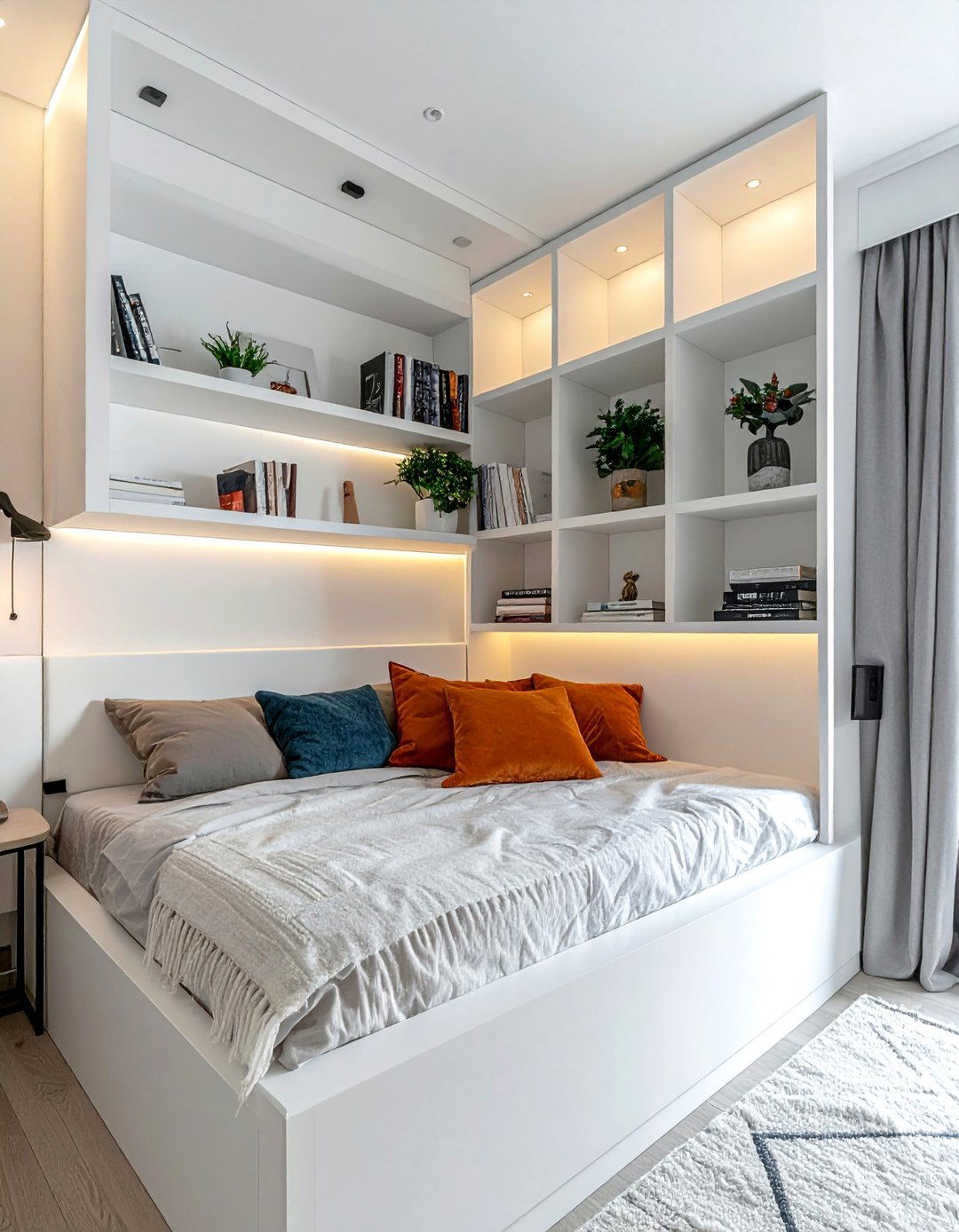 Custom Built In Nooks for Storage - 40 Small Bedroom Ideas for Cozy and Functional Spaces