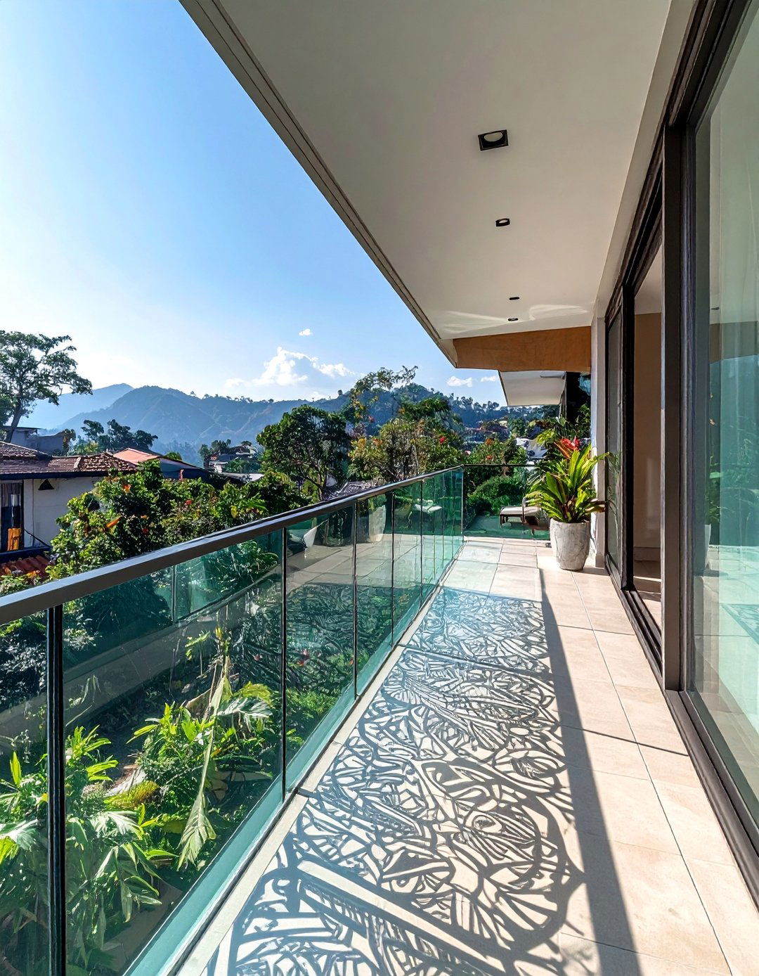 Custom Glass Balcony Artistic Designs - 25 Glass Balcony Design Ideas for a Modern and Open Feel