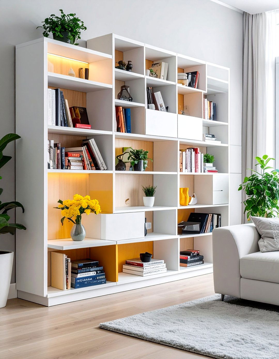 Customizable Shelving Units - 30 Living Room Storage Ideas to Maximize Your Space