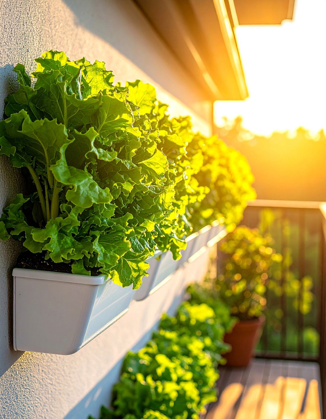 DIY Gutter Garden for a Balcony Wall - 40 Creative Balcony Garden Ideas for Small Spaces