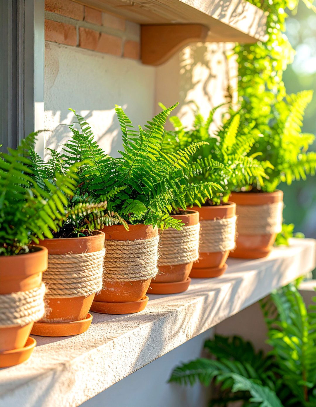 DIY Rope Wrapped Planter Pots - 40 Small Patio Ideas on a Budget for Cozy Outdoor Living