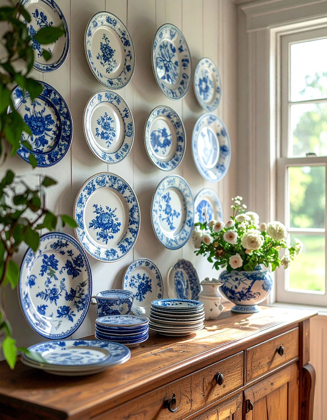 Decorative Plate Display Cottage Living Room - 30 Cottage Living Room Ideas for a Cozy Retreat