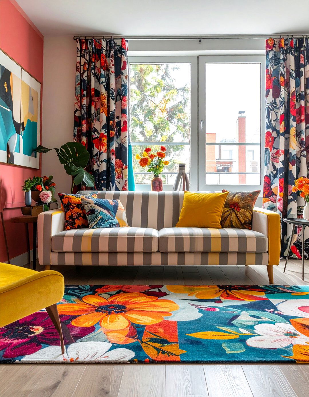 Deliberately Clashing Colors and Patterns - 20 Postmodernism Interior Design Ideas for a Bold Look
