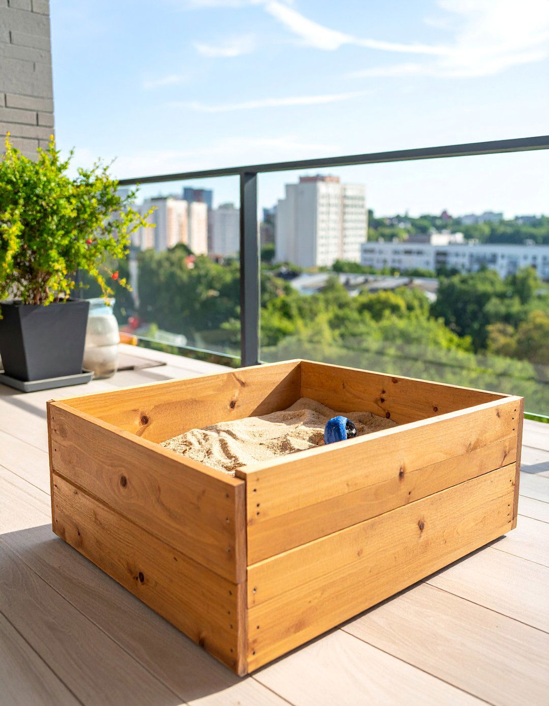 Designate a Digging Box - 20 Dog Balcony Ideas for a Pet-Friendly Outdoor Space