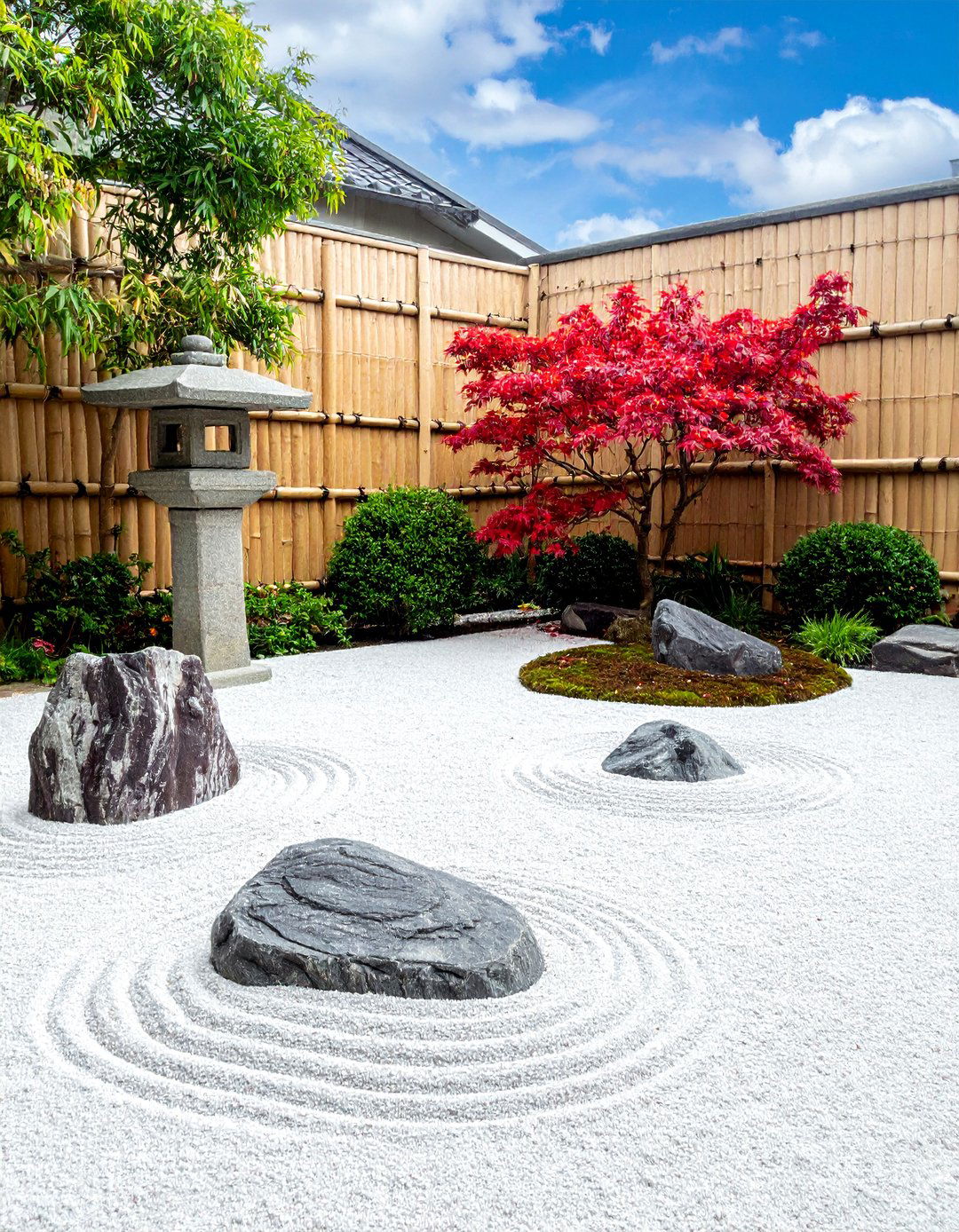 Designing a Japanese Zen Corner Garden with Rocks and Bamboo - 30 Corner Landscaping Ideas for a Beautiful Yard