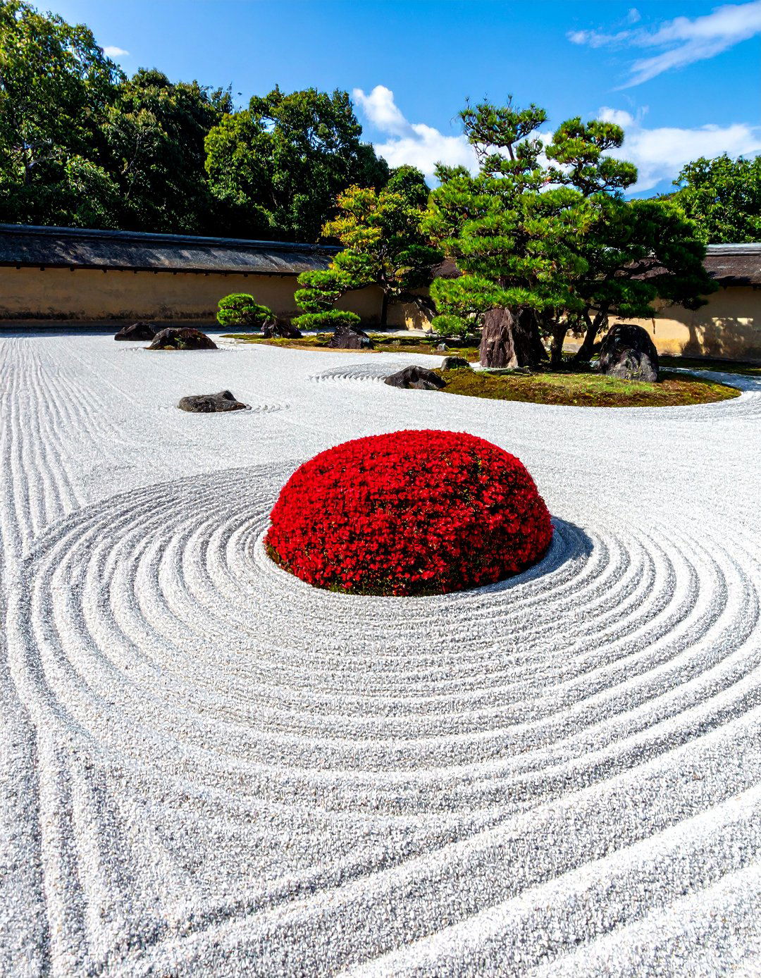Detailing a Japanese Zen Garden with Red Lava Rock - 20 Red Lava Rock Landscaping Ideas for Bold Gardens