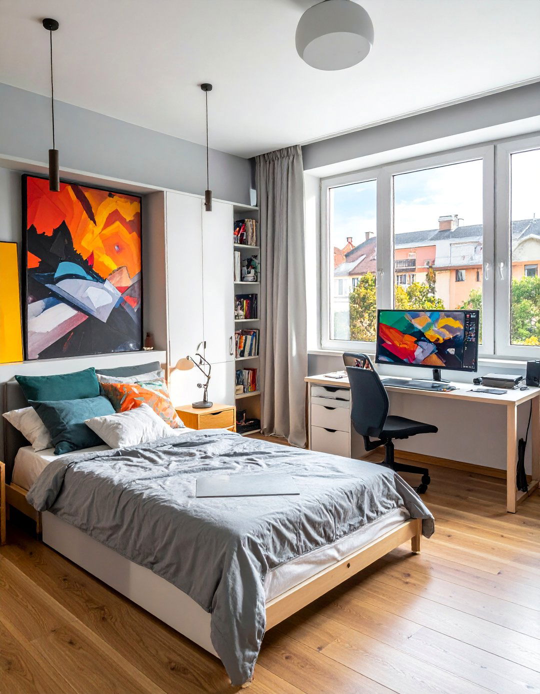 Digital Art Creation Studio - 40 Teen Room Ideas for a Fun and Functional Space