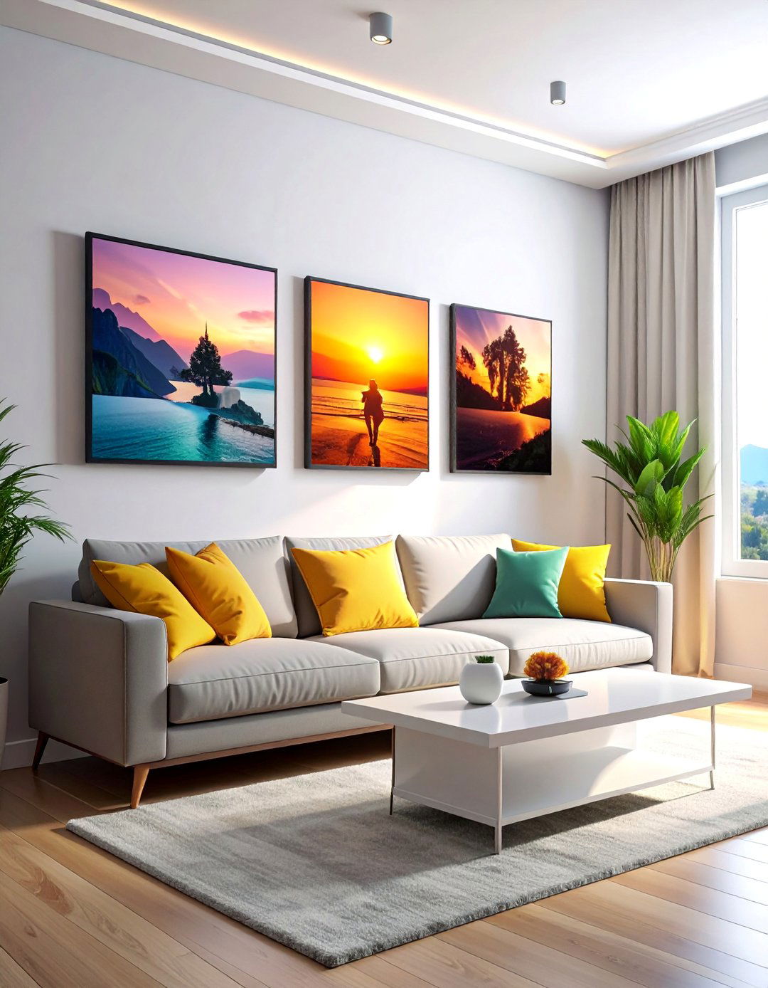 Digital Photo Frame Wall - 40 Photo Wall Ideas to Personalize Your Living Space