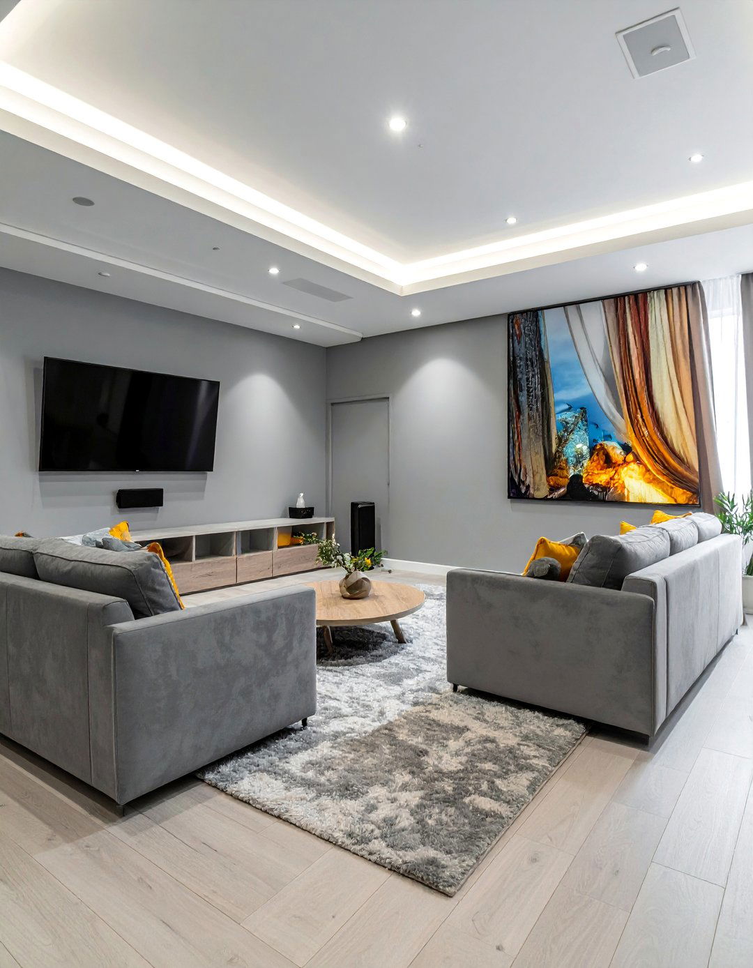 Dove Gray for a Bright and Airy Feel - 20 Gray Home Theater Paint Color Schemes