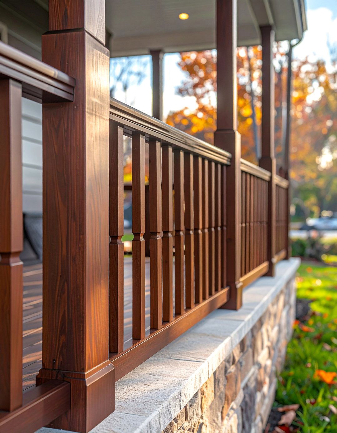 Durable Composite Front Porch Railing - 25 Front Porch Railing Ideas for Curb Appeal