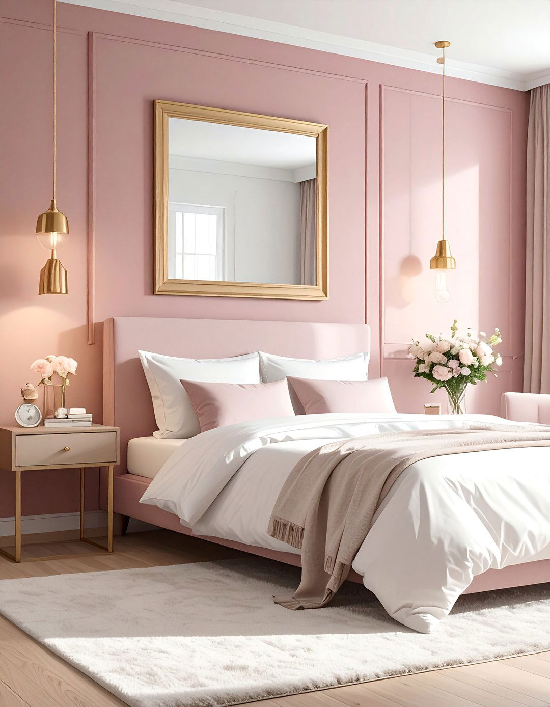 Dusty Rose and Warm Gold Palette - 40 Warm Color Palettes for Every Room in the House