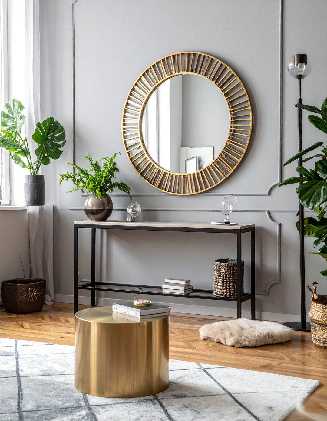 Eclectic Living Room with Mixed Metal Finishes - 20 Eclectic Living Room Ideas for a Unique Style