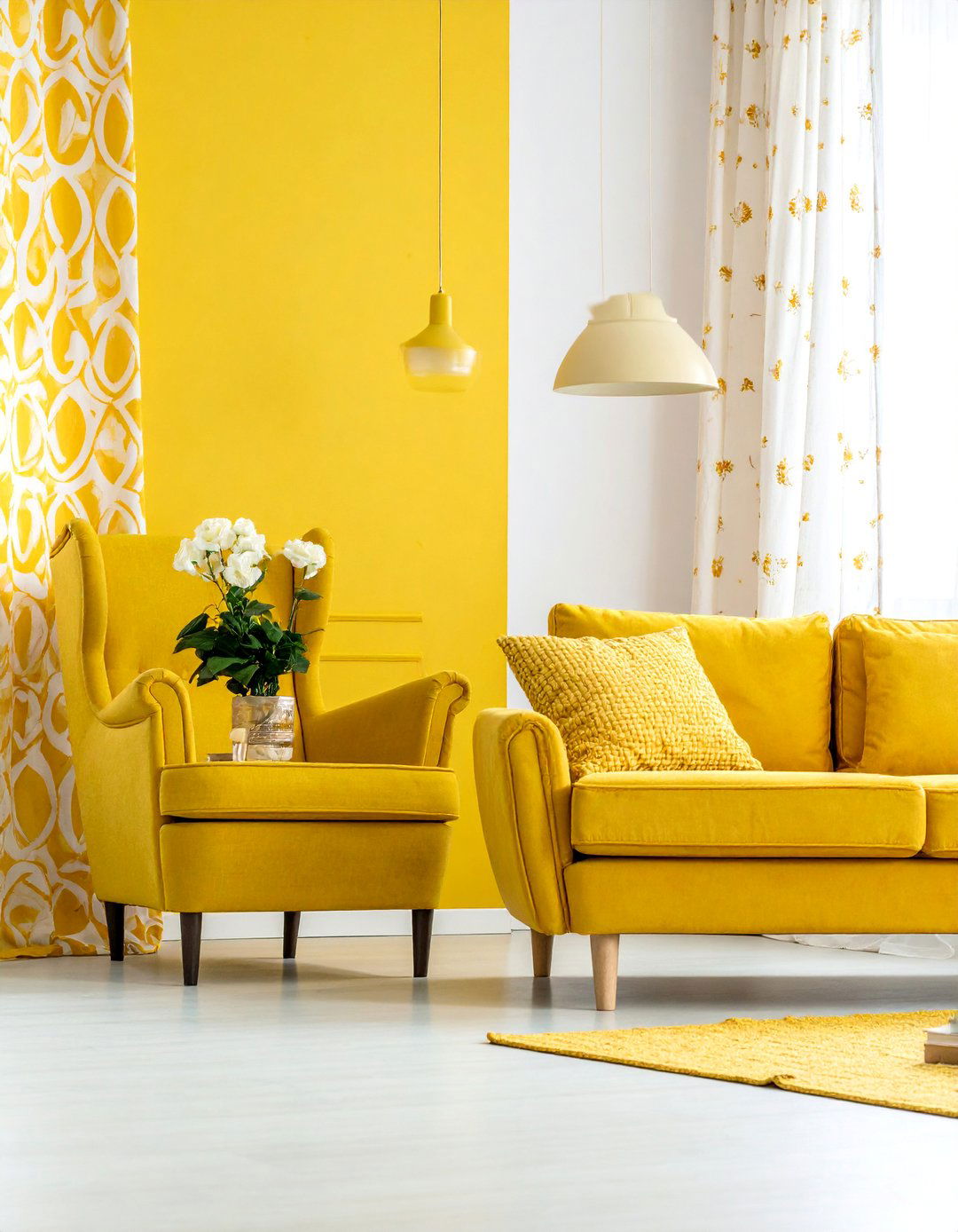 Eclectic Living Room with a Unified Color Thread - 20 Eclectic Living Room Ideas for a Unique Style