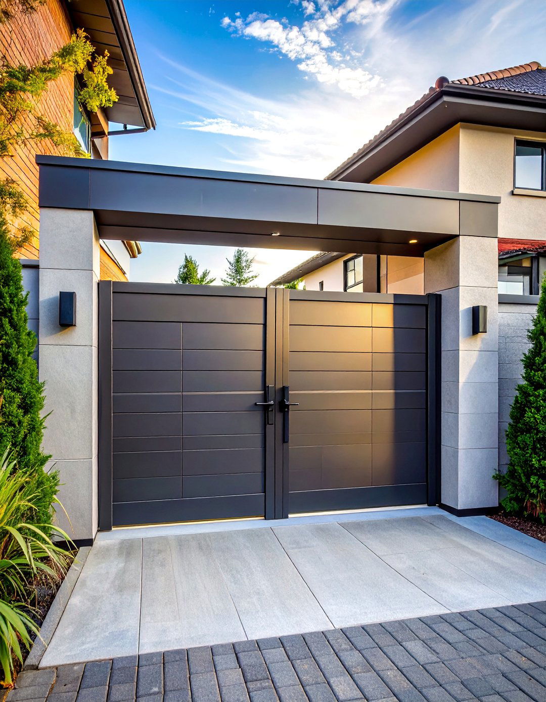 Emergency Quick Release Systems - 30 Sliding Gate Design Ideas for Modern Homes