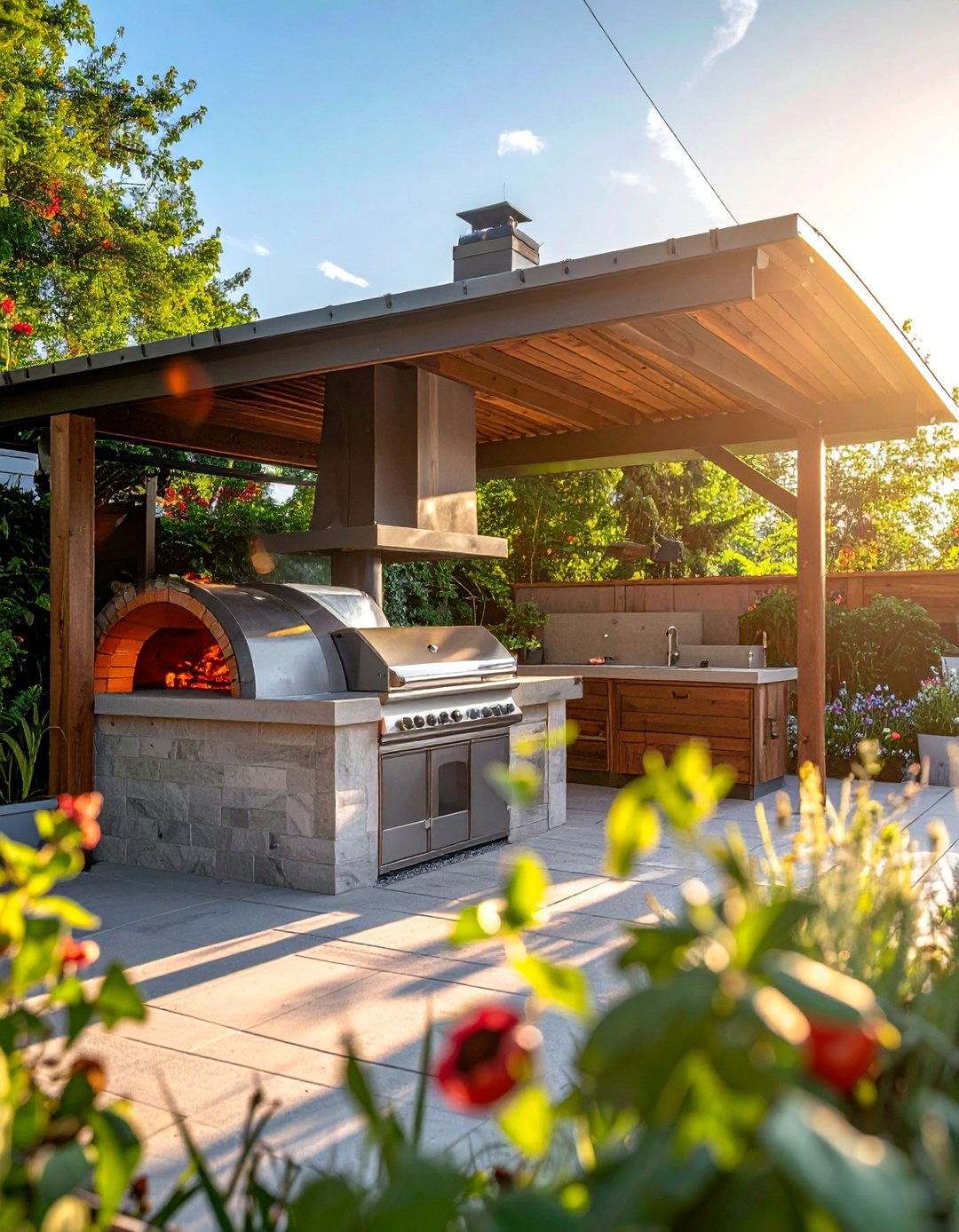 Enclosed Patio Weather Protected Installations - 20 Outdoor Pizza Oven Ideas for Backyard Fun