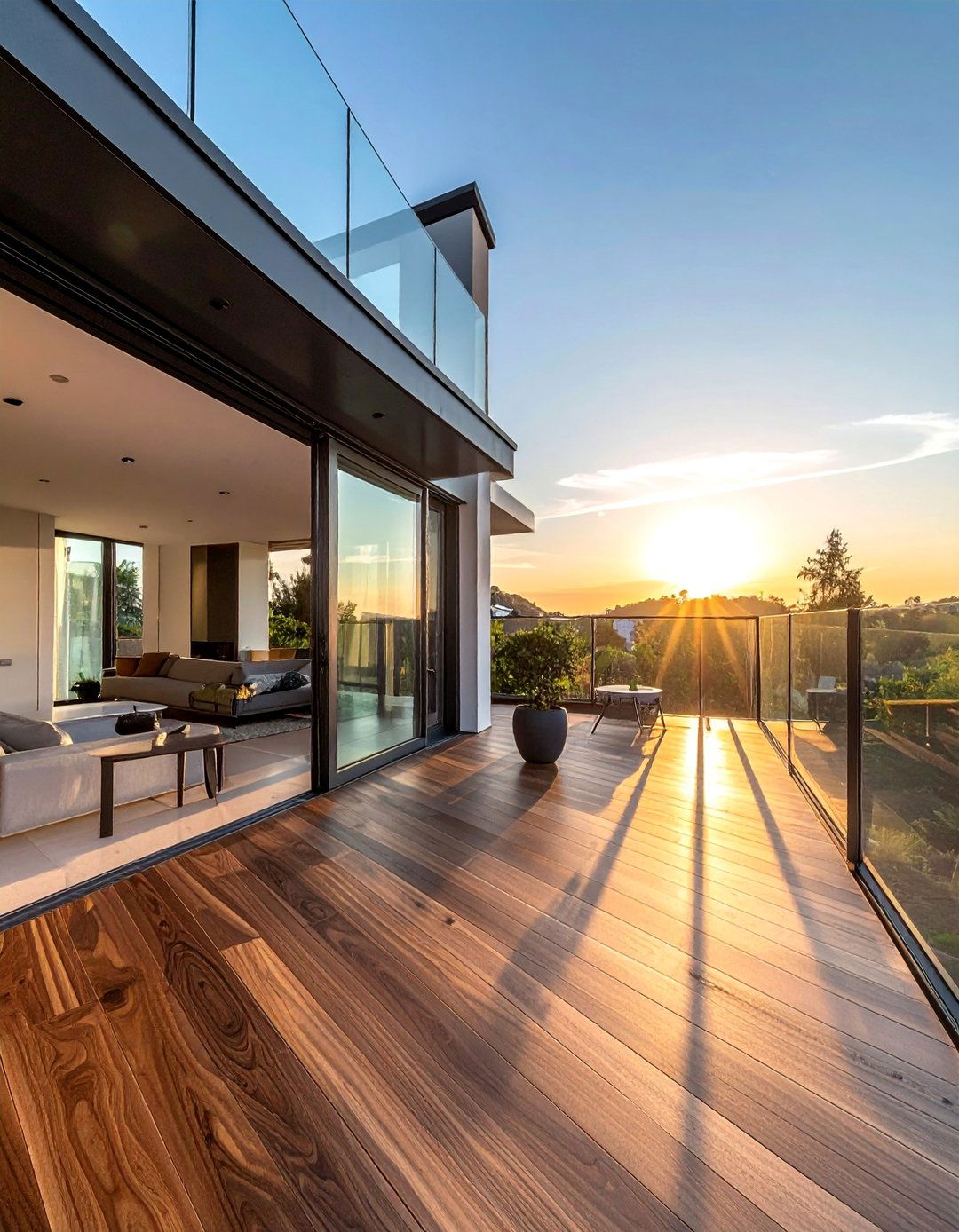 Engineered Hardwood for Covered Balconies - 25 Balcony Flooring Ideas to Enhance Your Outdoor Space