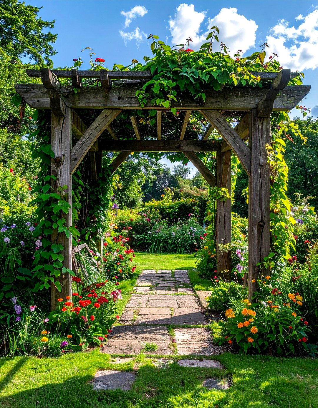 English Country Garden Archway - 40 Garden Arbor Ideas for a Charming Outdoor Retreat
