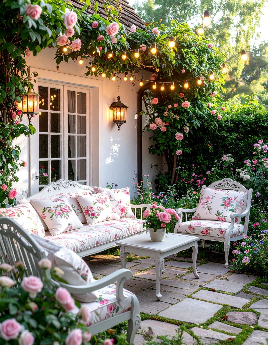 English Garden Cottage Patio - 40 Patio Decor Ideas to Refresh Your Outdoor Space