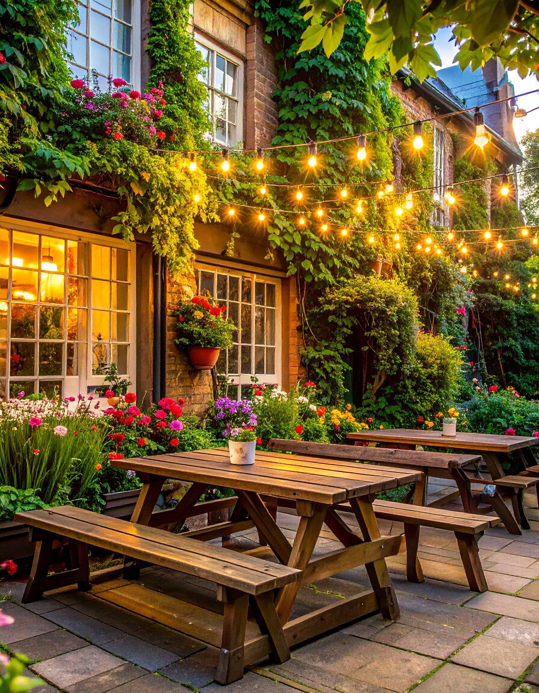 English Pub Garden Patio Style - 40 Patio Decor Ideas to Refresh Your Outdoor Space