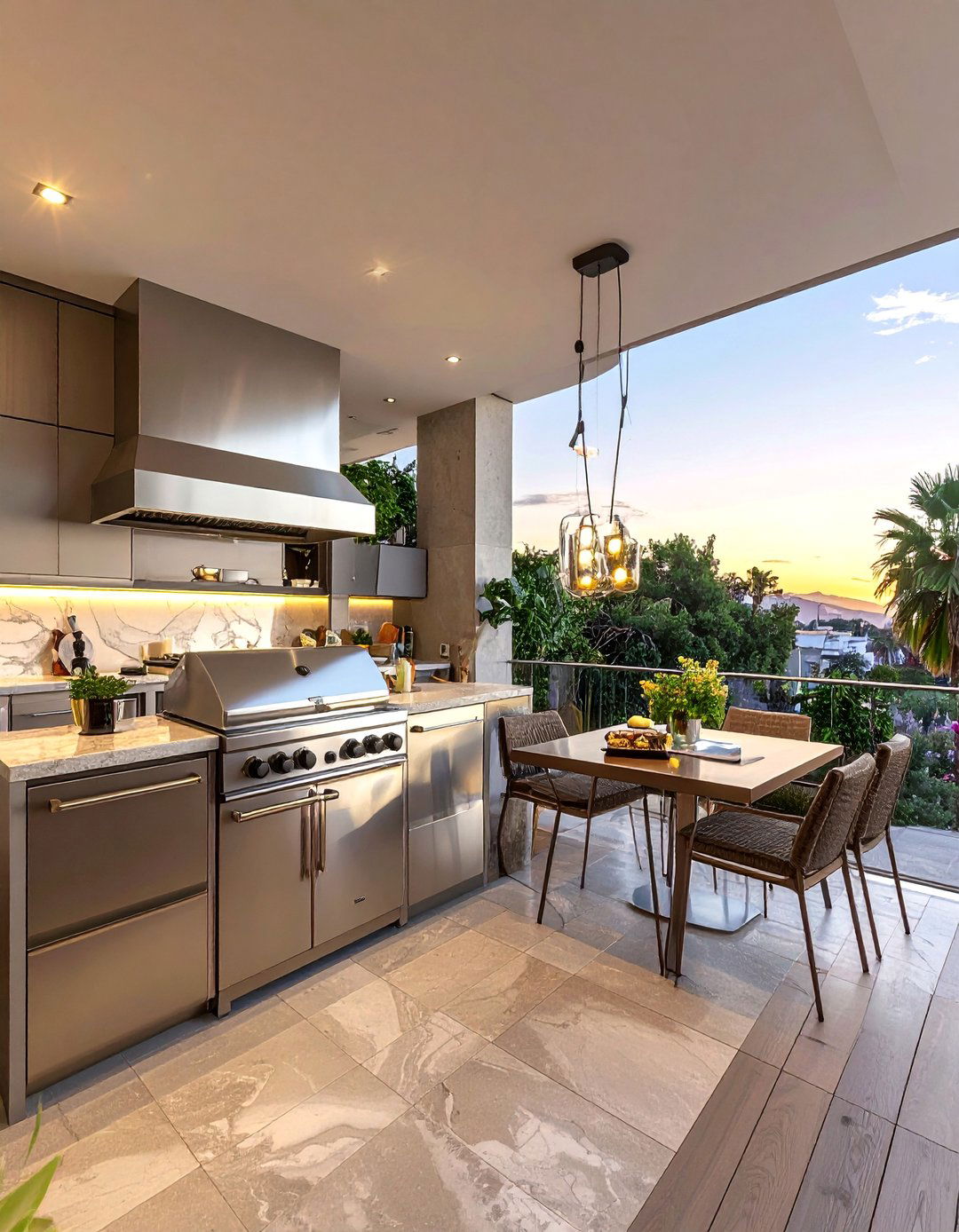 Entertainment Kitchen Balcony - 20 Mansion Balcony Ideas for a Luxurious View