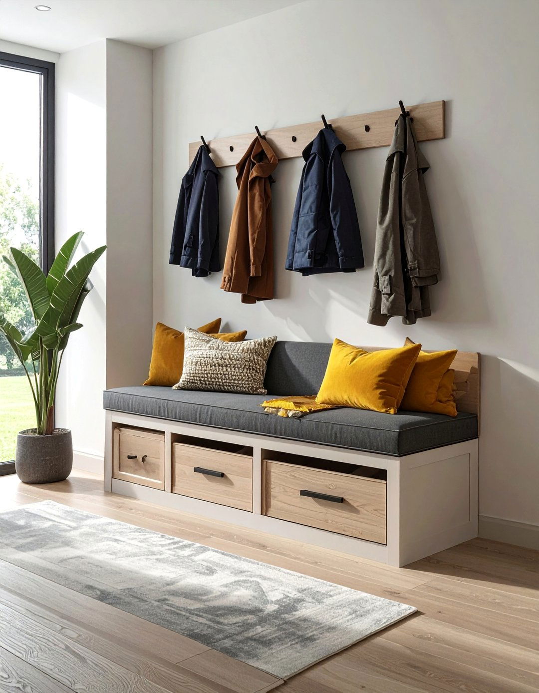 Entryway Bench Designs - 25 Boot Room Ideas for Organized Entryways
