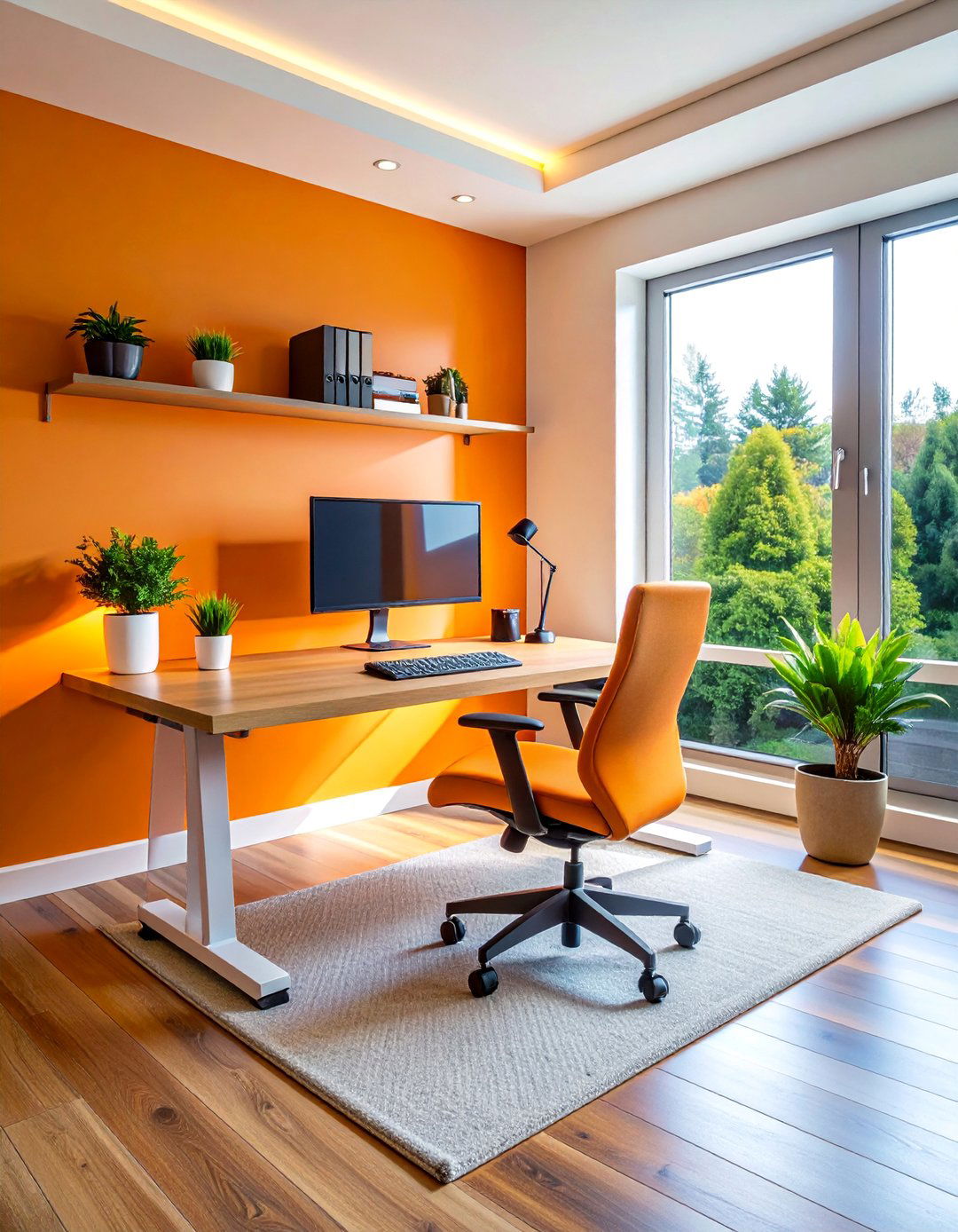 Ergonomic Standing Desk Office - 40 Modern Home Office Ideas for a Productive Workspace