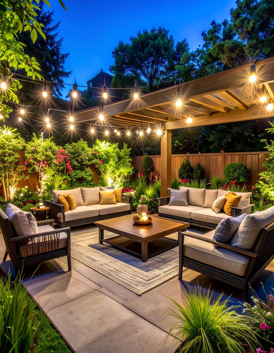 Evening Entertainment Areas - 40 Small Backyard Landscaping Ideas for Big Impact