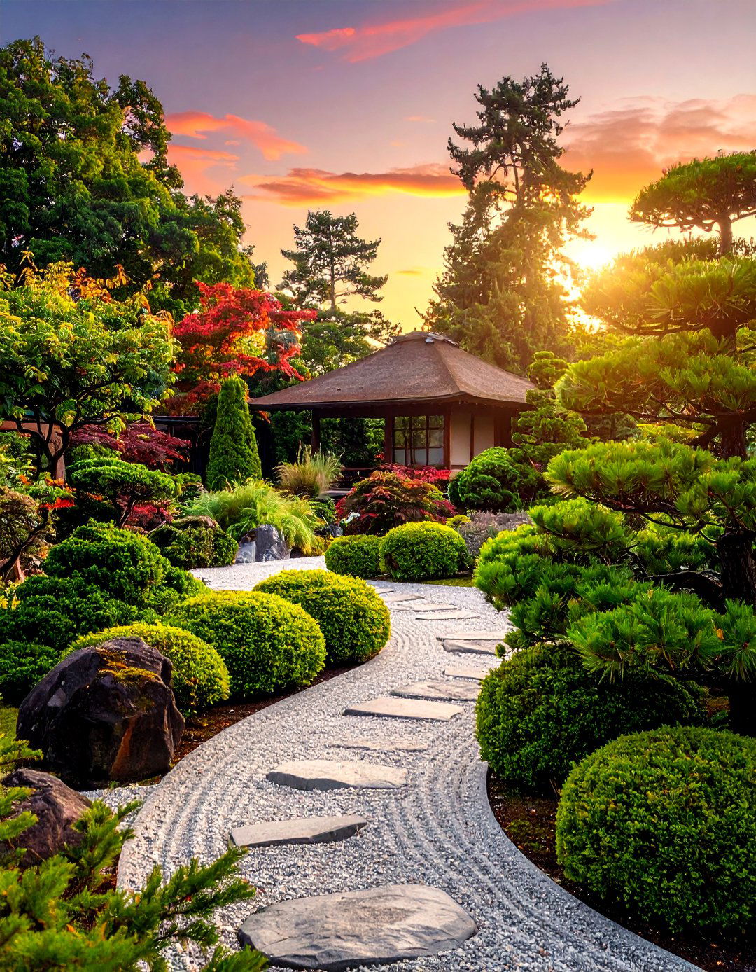 Evergreen Shrub Foundation Planting - 40 Japanese Garden Ideas for a Serene Outdoor Retreat