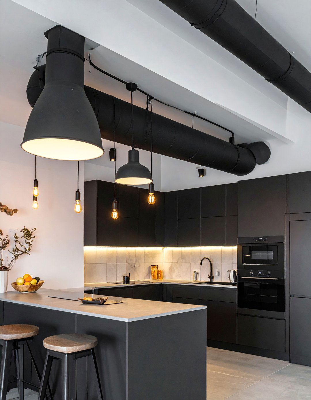 Exposed Ceiling Ductwork - 30 Industrial Decor Ideas for a Modern Home
