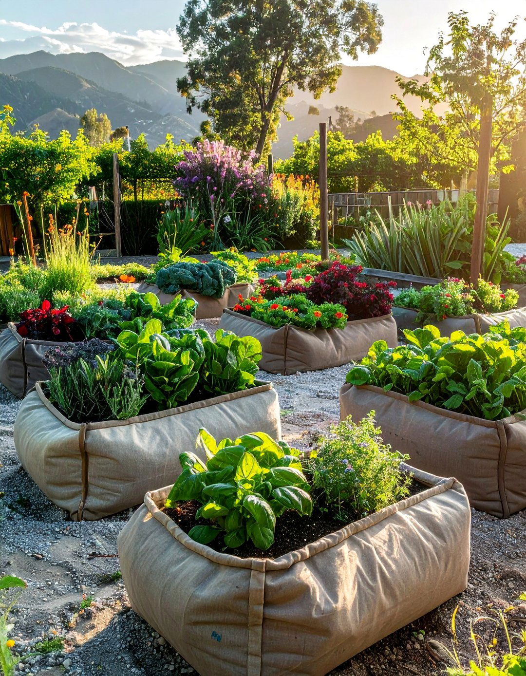Fabric Grow Bag Collections - 40 Raised Garden Bed Ideas for Your Vegetable Garden