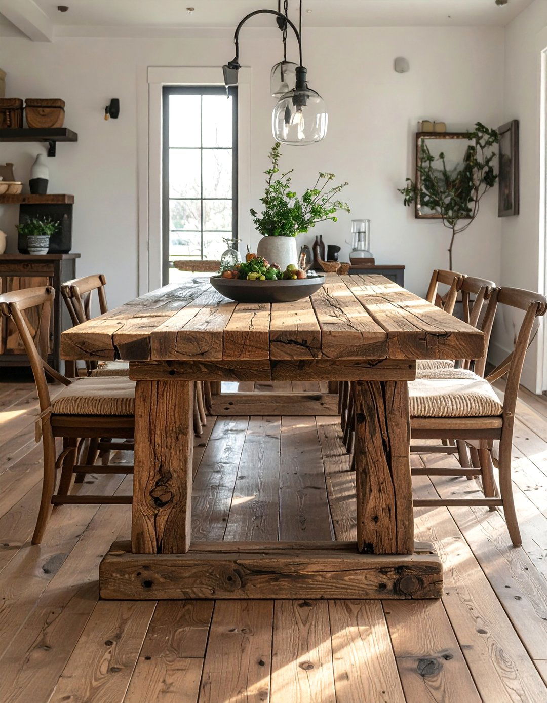 Farmhouse Dining Tables - 25 Wooden Interior Design Ideas for a Rustic Charm
