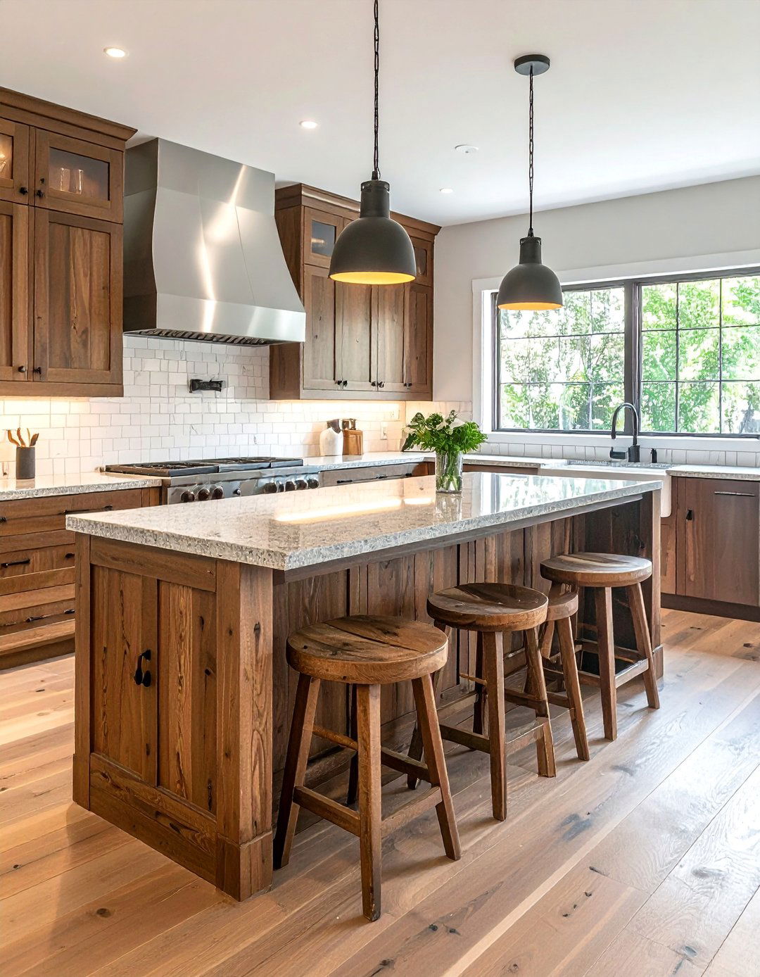 Farmhouse Kitchen Island with Integrated Seating - 25 Farmhouse Kitchen Island Ideas for a Functional Space