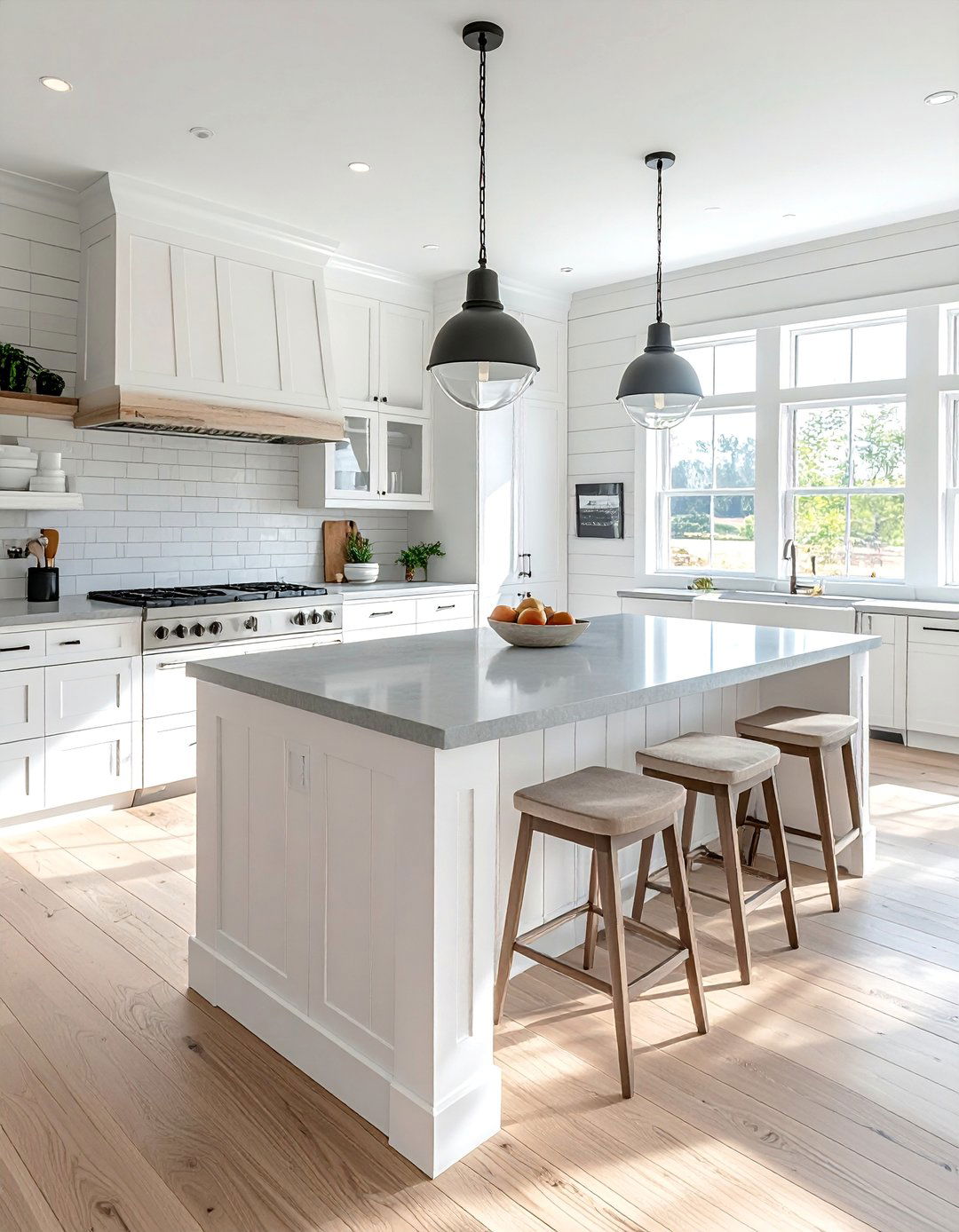 Farmhouse Kitchen Island with Shiplap Siding - 25 Farmhouse Kitchen Island Ideas for a Functional Space