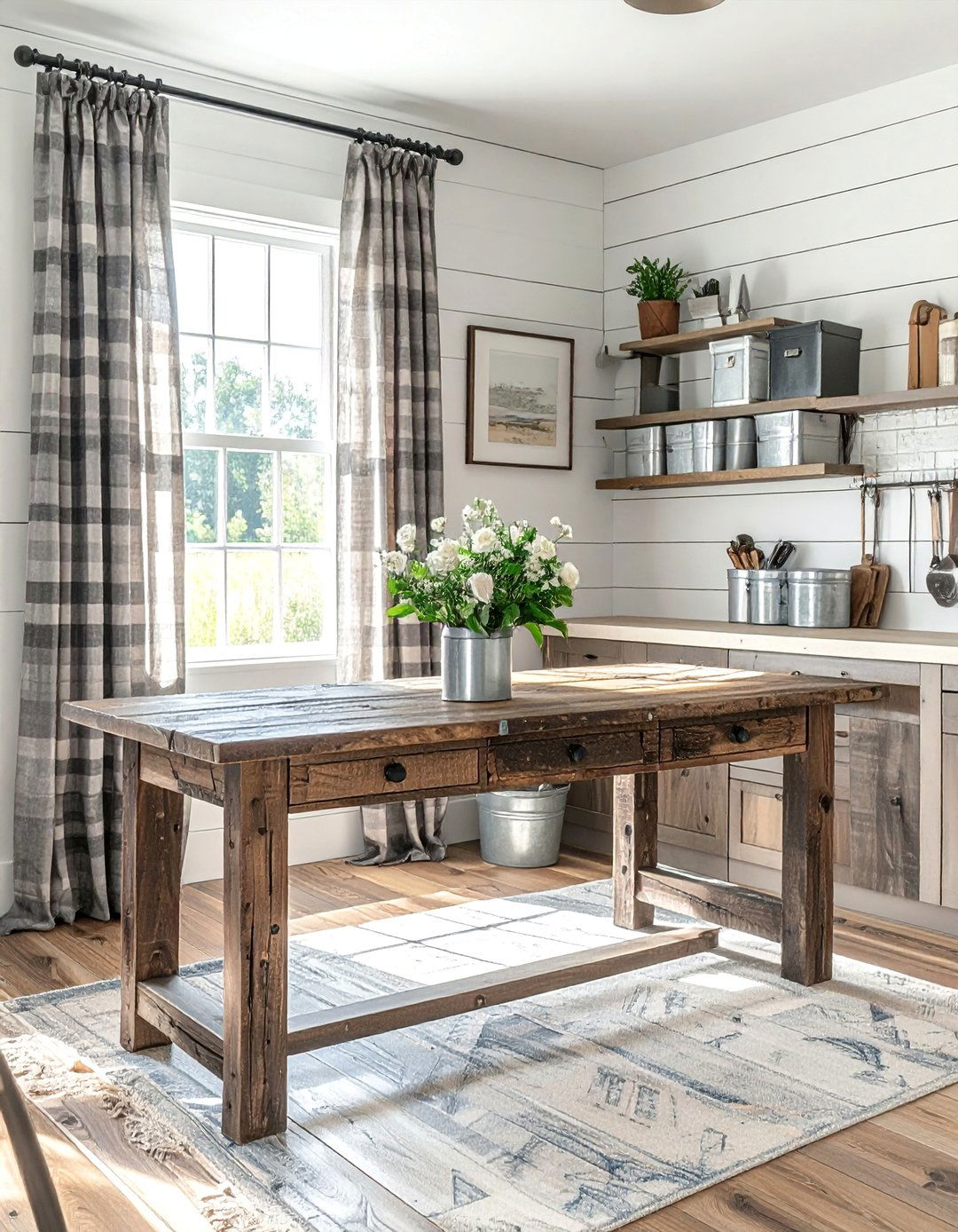 Farmhouse Style Homeschool Room - 25 Homeschool Room Ideas for a Productive Learning Space