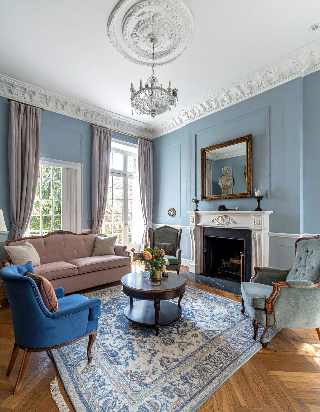 Farrow u0026 Ball Light Blue No 22 - 40 Best Blue-gray Paint Colors for Your Home