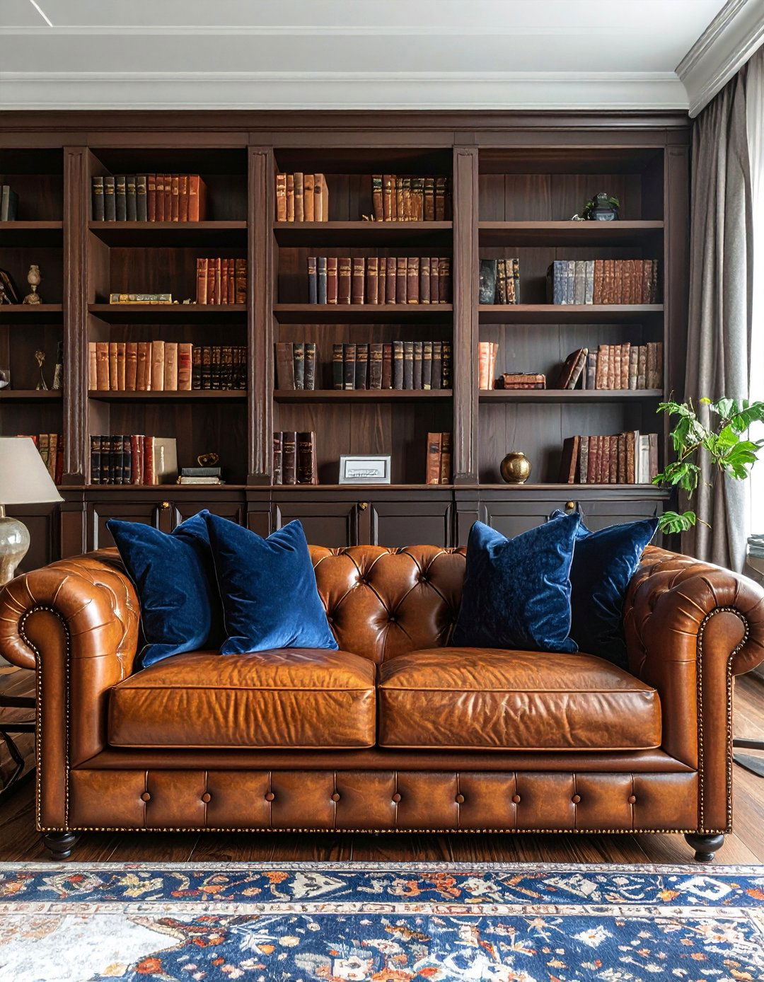 Feature a Classic Chesterfield Sofa - 25 Classic Traditional Living Room Design Ideas