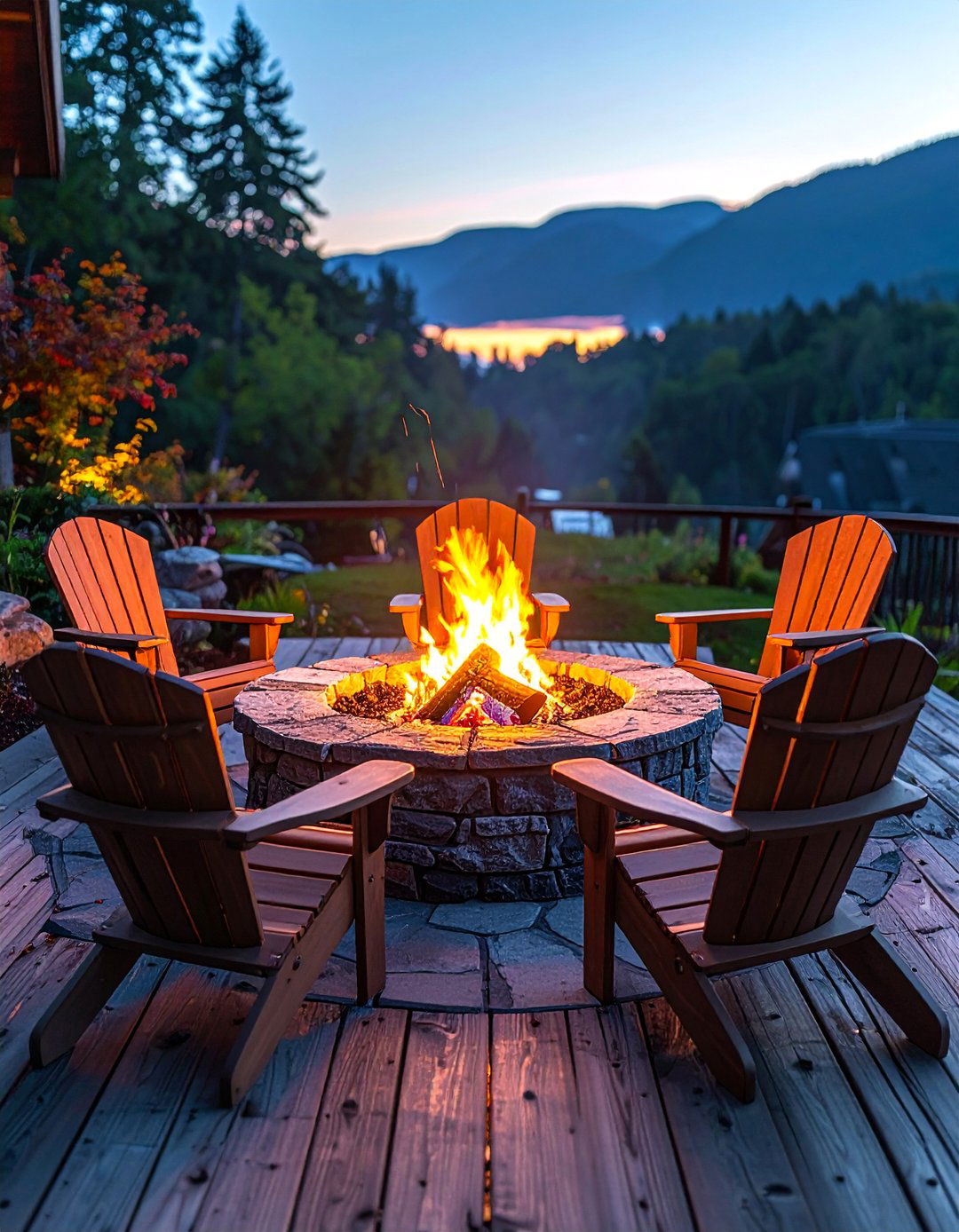 Fire Pit Conversation Areas - 20 Deck Seating Ideas for Outdoor Living Spaces