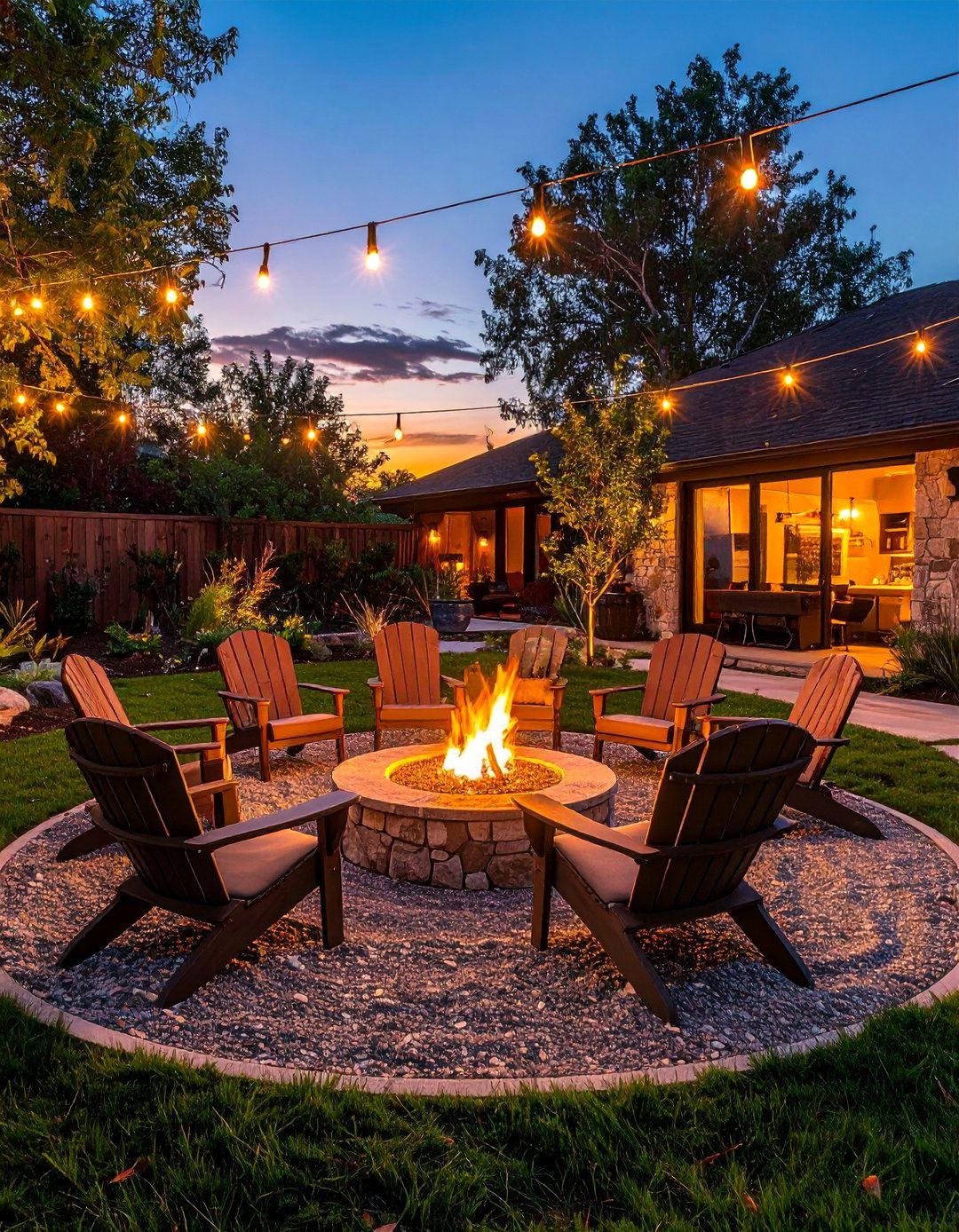 Fire Pit Gathering Circle - 25 Backyard Oasis Ideas for Relaxing Outdoor Spaces