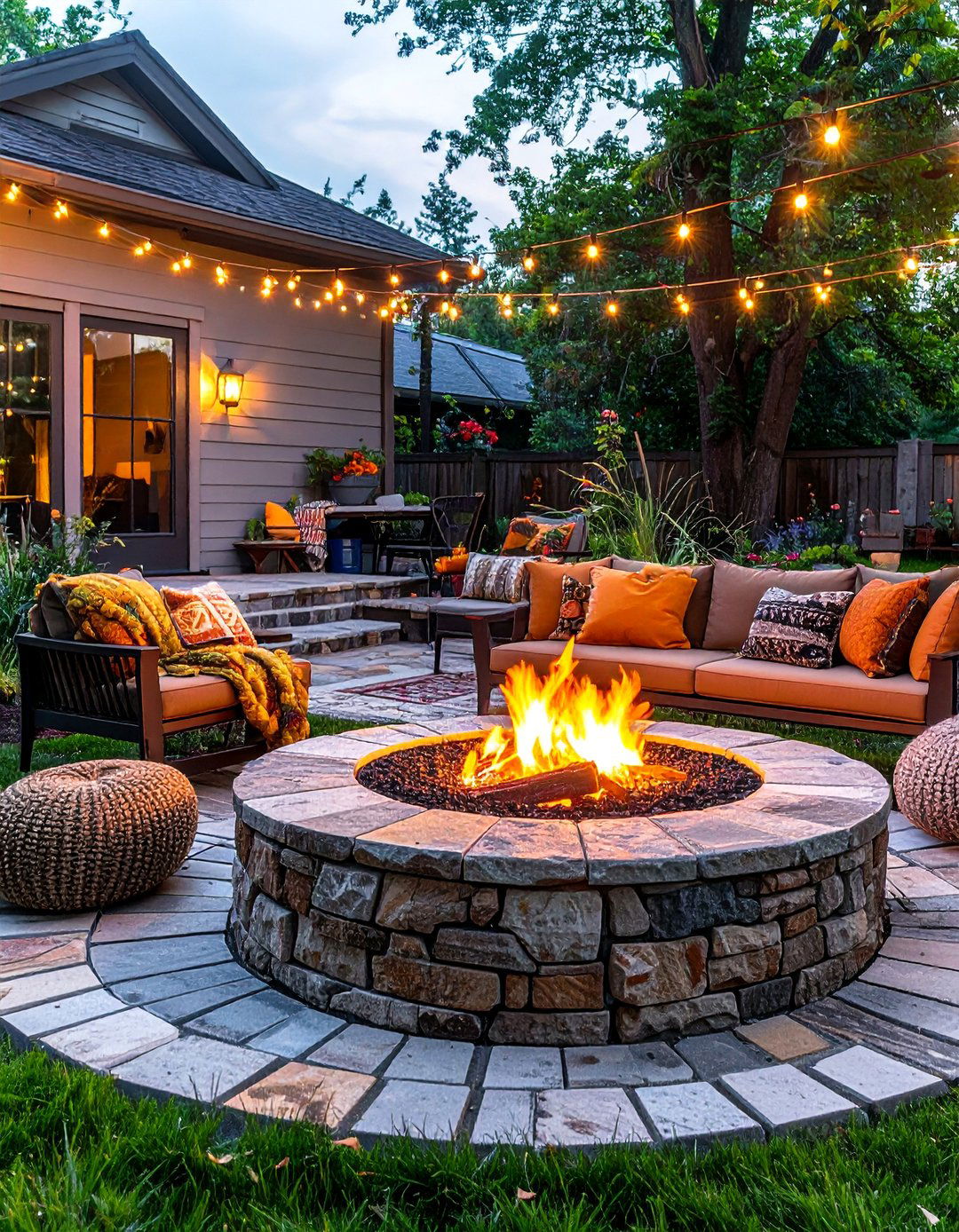 Fire Pit Gathering Spaces - 40 Small Backyard Ideas to Transform Your Outdoor Space