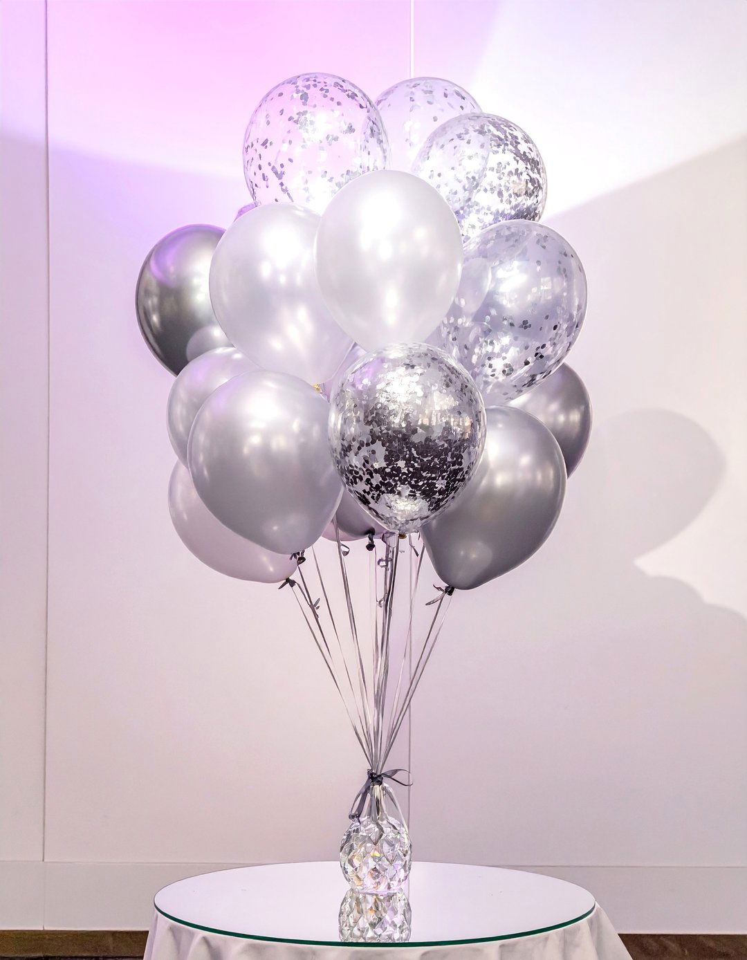 Floating Helium Balloon Centerpiece with Weights - 25 Balloon Centerpiece Ideas for Any Celebration