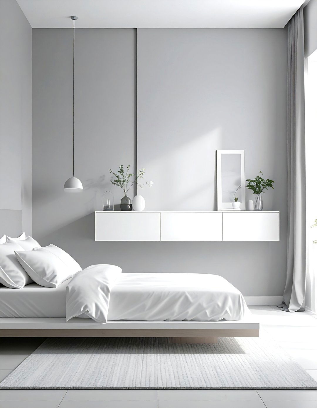 Floating Nightstands for an Uncluttered Floor - 40 Small Bedroom Ideas for Cozy and Functional Spaces