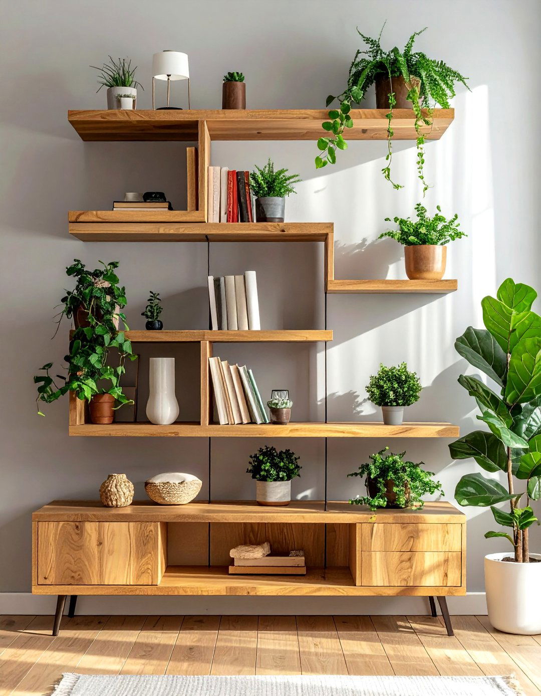 Floating Shelf Art Display - 40 Wall Decor Ideas to Transform Any Room