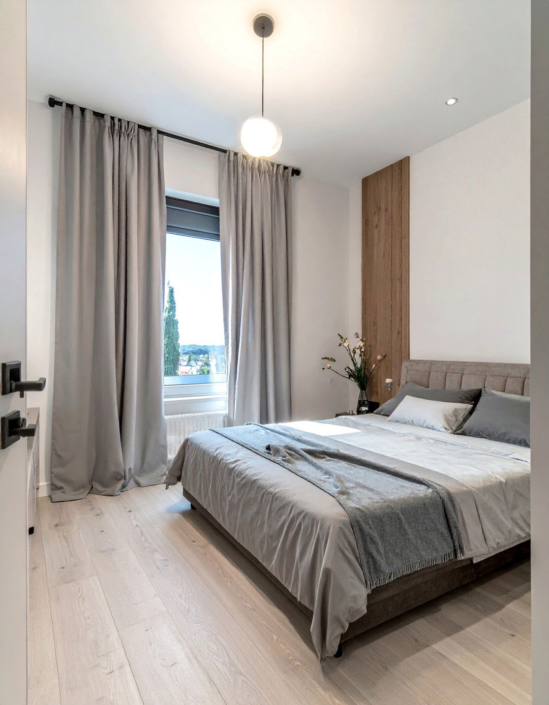 Floor to Ceiling Curtains to Add Height - 40 Small Bedroom Ideas for Cozy and Functional Spaces
